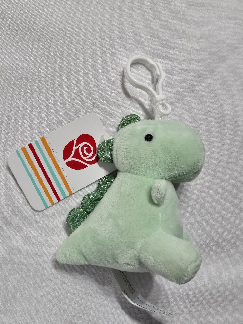 4" American Greetings Kawaii Dinosaur Plush Clip New w Tag!